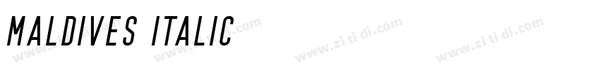 Maldives italic字体转换
